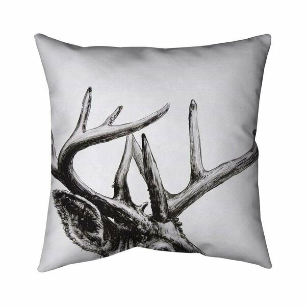 Begin Home Decor 26 x 26 in. Roe Deer Plume-Double Sided Print Indoor Pillow 5541-2626-AN474